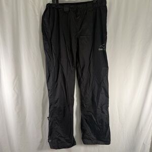 Showers Pass Cycling Rain Pants Men's XXL Black Pull On Elastic Waist Nylon